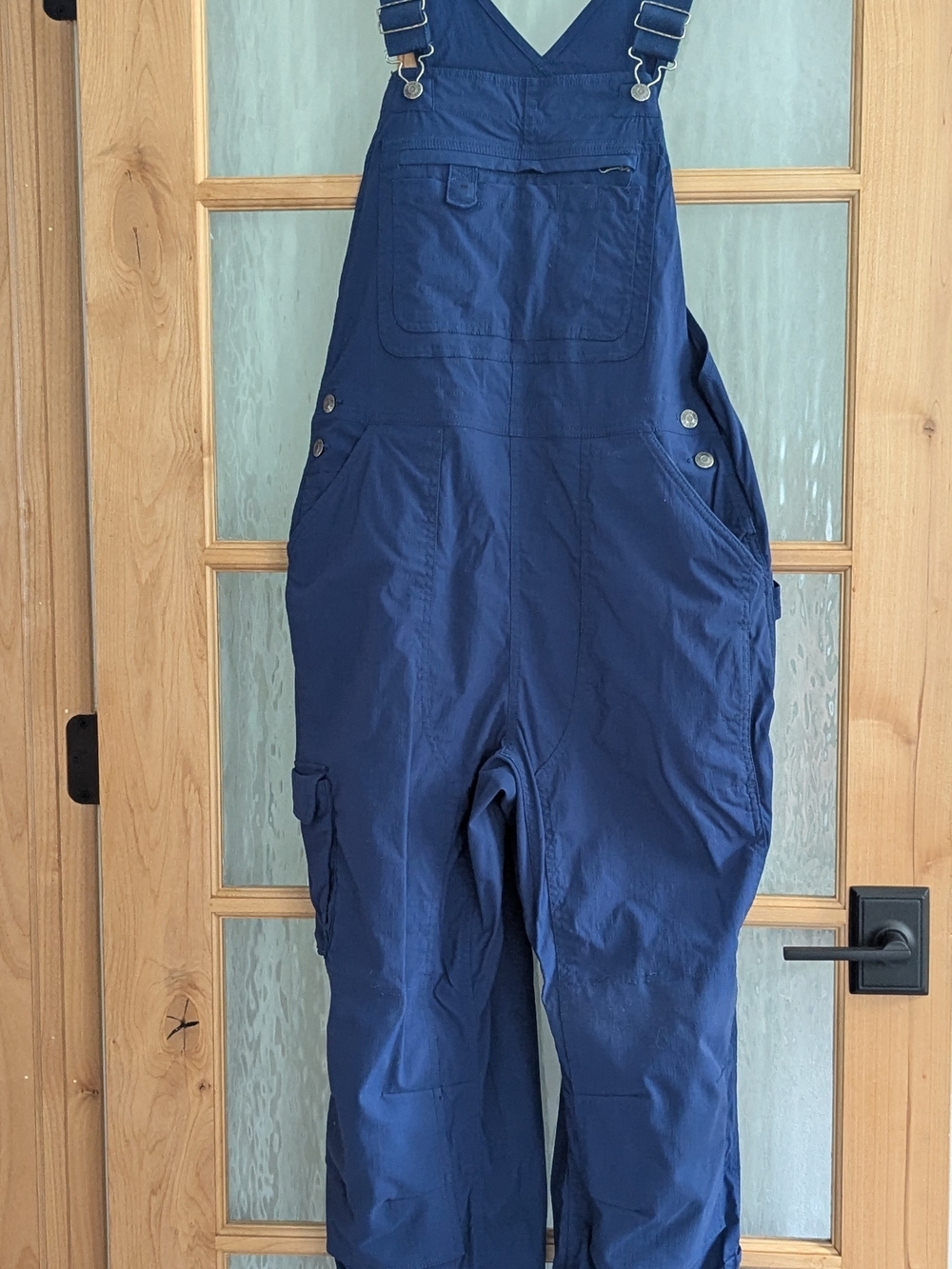 Duluth Trading Co Navy Blue Women's Overalls Jumpsuit